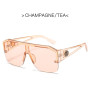 Luxury Oversized Men Sunglasses Brand Designer Sun Glasses For Women Fashion Gradient Square Shades