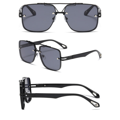 Unisex Vintage Sunglasses Fashion Trend Square Brand Designer Driving Shades UV400