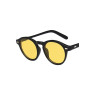 Retro Fashion Sunglasses for Men Women Vintage Small Round Frame Sun Glasses Yellow Lens UV400 Goggles Shades Eyewear