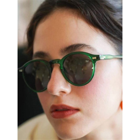 Retro Fashion Sunglasses for Men Women Vintage Small Round Frame Sun Glasses Yellow Lens UV400 Goggles Shades Eyewear