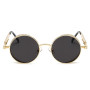 Fashion Round Steampunk Sunglasses Brand Design Women Men Vintage UV400 Shades