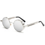 Fashion Round Steampunk Sunglasses Brand Design Women Men Vintage UV400 Shades