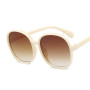 Plastic Classic Vintage Woman Sunglasses Oversized Round Frame Luxury Brand Designer Female Glasses Big Shades