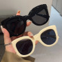 Oversized Butterfly Cat Eye Sunglasses New Trendy Fashion Female Lady Shades Colorful Popular Brand Designer Eyewear