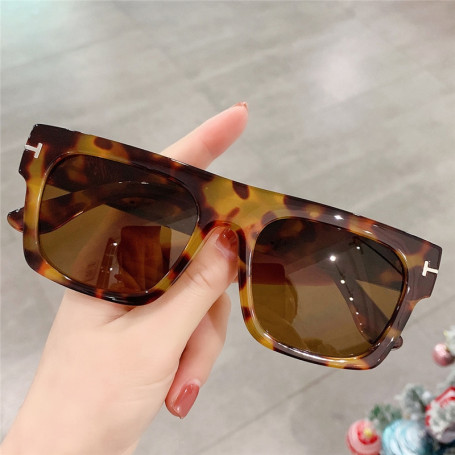 Oversized Sunglasses For Women Vintage Flat Top Sun Glasses Luxury Brand Designer Eyewear