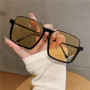 New Vintage Fashion Sunglasses For Women Metal Square Frame Luxury Shades Eyewear UV400