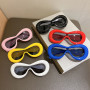 New in Oval Sunglasses for Men Women Fashion Retro Brand Design Shades Eyewear Candy Color Goggle Sun Glasses