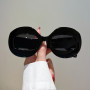 Unisex Oversized Oval Sunglasses New in Fashion Hip-hop Multicolor Eyewear Luxury Brand Design UV400 Shades
