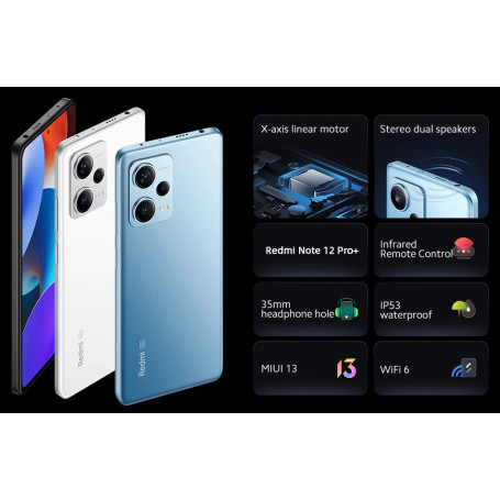Xiaomi Redmi Note 12 Pro+ Plus 200MP Triple Camera Smartphone Fast Charge MTK Dimensity 1080 NFC