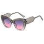 Popular Fashion Oversized Cat Eye Sunglasses Women Colorful Shades UV400 Men Jelly Color Gradient Sun Glasses