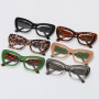 Popular Fashion Oversized Cat Eye Sunglasses Women Colorful Shades UV400 Men Jelly Color Gradient Sun Glasses