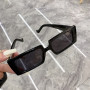 Vintage Rectangle Sunglasses For Women Men Brand Designer Colorful Eyewear UV400