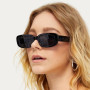 Small Rectangle Sunglasses Women New Retro Square Narrow Frame Sun Glasses Trendy Vintage Streetwear Eyewear UV375