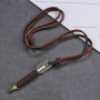 1PC Handmade Vintage Leather Arrow Pendant Necklace Rope Body Choker Chain Necklaces Men & Women Punk Jewelry Accessories
