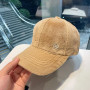 M Letter Rabbit Fur Blended Cap Ins Tide Brand Female All-match Plush Hat Suitable For Face Big Baseball Caps