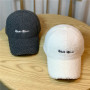 Lamb Wool Cap Letter Embroidery Lady Girls Outdoor Plush Caps