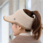 Women Sports Empty Top Caps Female Knitted Warm Baseball Cap Fashion Running Golf Sun Hat