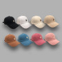 Solid Embroidery Caps Adjustable Simple Style Unisex Baseball Hats
