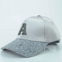 Women's Cap Rhinestone Sequin Letter Snapback Hip Hop Caps Adjustable