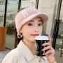 Beanies Women's Knitted Wool Hat Running Sports Plus Velvet Earmuffs Fashion Empty Top Hat