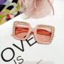 Oversize Diamond Sunglasses Kids UV400 Big Frame Goggle Baby Boys Girls Lovely Sunglass Oculus Eyeglasses