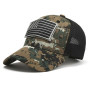 Men Camouflage Army Embroidery Cotton Tactical Snapback  Sports America Trucker Cap