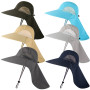 Outdoor Fisherman Hat for Men Women Quick Drying Neck Protection Visor Cap Anti UV Breathable Fishing Safari Hat
