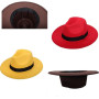 Men's and women's multicolor fedora wide brimmed jazz hat classic elegant Panama gentleman hat