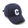Cotton Soft Top Hats Embroidery Letter C Casual Snapback Cap Unisex