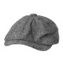 Male Herringbone Flat Caps with Brim Street Hats Peaked Octagonal Berets Vintage Painter Beret Wool Hat
