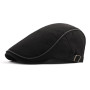 Unisex Retro Berets Hat Classic Plaid Stripe Cotton British Painters Hats Herringbone Flat Caps