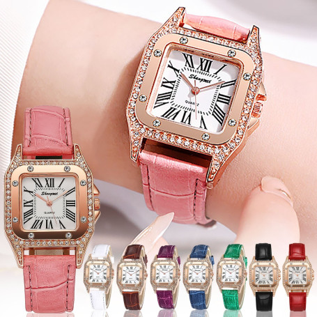 Wine Barrel Square Women's Quartz Watch