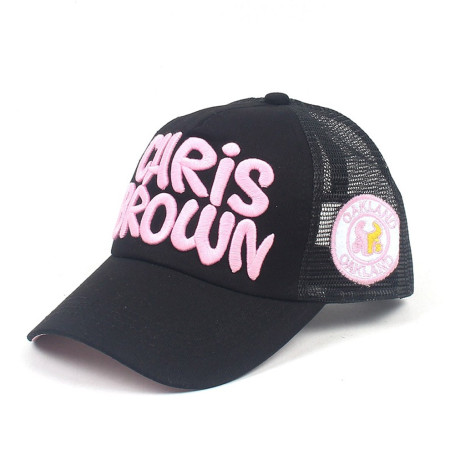 Stylish Yellow Pink Trucker Hat Mesh Baseball Cap For Men Women Streetwear