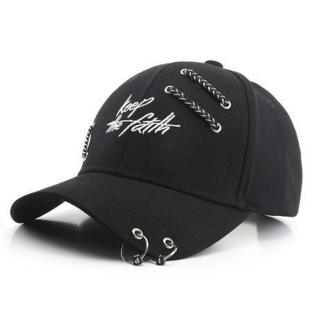 Keep The Faith Snapback Cap Man Woman Ring Chain Cool Fashion