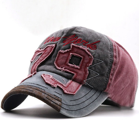 Unisex Vintage Washed Denim Cap Snapback Hat Streetwear Trucker Caps