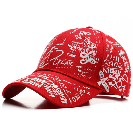 Graffiti Baseball Cap Women Men Letter Print Snapback Gorgas Hombre Coquette Femme Hip Hop Cap