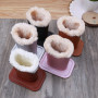 PU Leather Eyeglass Holders with Soft Plush Lining Eyeglass Holder Stands Safe Plush Lined Glasses Case