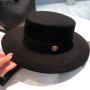 Fedora Hats for Women Flat Top Fashion Elegant Bowler Dress Caps