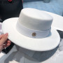 Fedora Hats for Women Flat Top Fashion Elegant Bowler Dress Caps