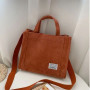 Female bag corduroy fashion handbag single shoulder bag