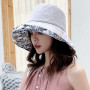 Women's Hat Bucket hat Panamanian Big Brim Hat Double-Sided Visor Sunhat