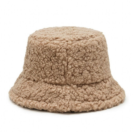 Bucket Hats Lamb Wool Faux Fur Fisherman Caps Women Thicken Plush Hats Outdoor Keep Warm Fishing Caps Unisex