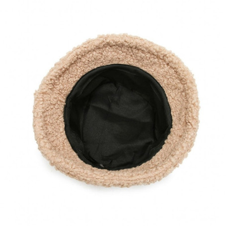 Bucket Hats Lamb Wool Faux Fur Fisherman Caps Women Thicken Plush Hats Outdoor Keep Warm Fishing Caps Unisex