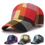 Lattice Baseball Caps For Women And Men Canvas Hats Colorful Plaid Design 55-62cm Adjustable Multiple Sizes BQ0508