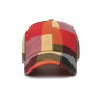 Lattice Baseball Caps For Women And Men Canvas Hats Colorful Plaid Design 55-62cm Adjustable Multiple Sizes BQ0508