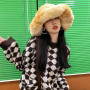 Large Version Plush Mushroom Cloud Hat Women Warm Large Eaves Faux Rabbit Hair Cap