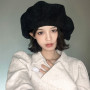Large Head Circumference Corduroy Cloud Hat Women Large Version Solid Color Beret Fashion Casual Painter Cap