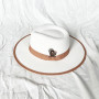 Fashion Wool Men Women Feather Fedora Hat  Panama Wide Brim Vintage Fascinator Jazz Caps