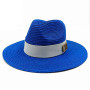 Panama Jazz Straw Hat Sun Protection Unisex