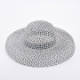 Black and white Straw Hat Big Brim Sun Hat